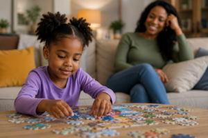Connect with your children in subtle, comfortable ways
