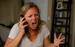 Frustrated mom venting about her ex while co-parenting
